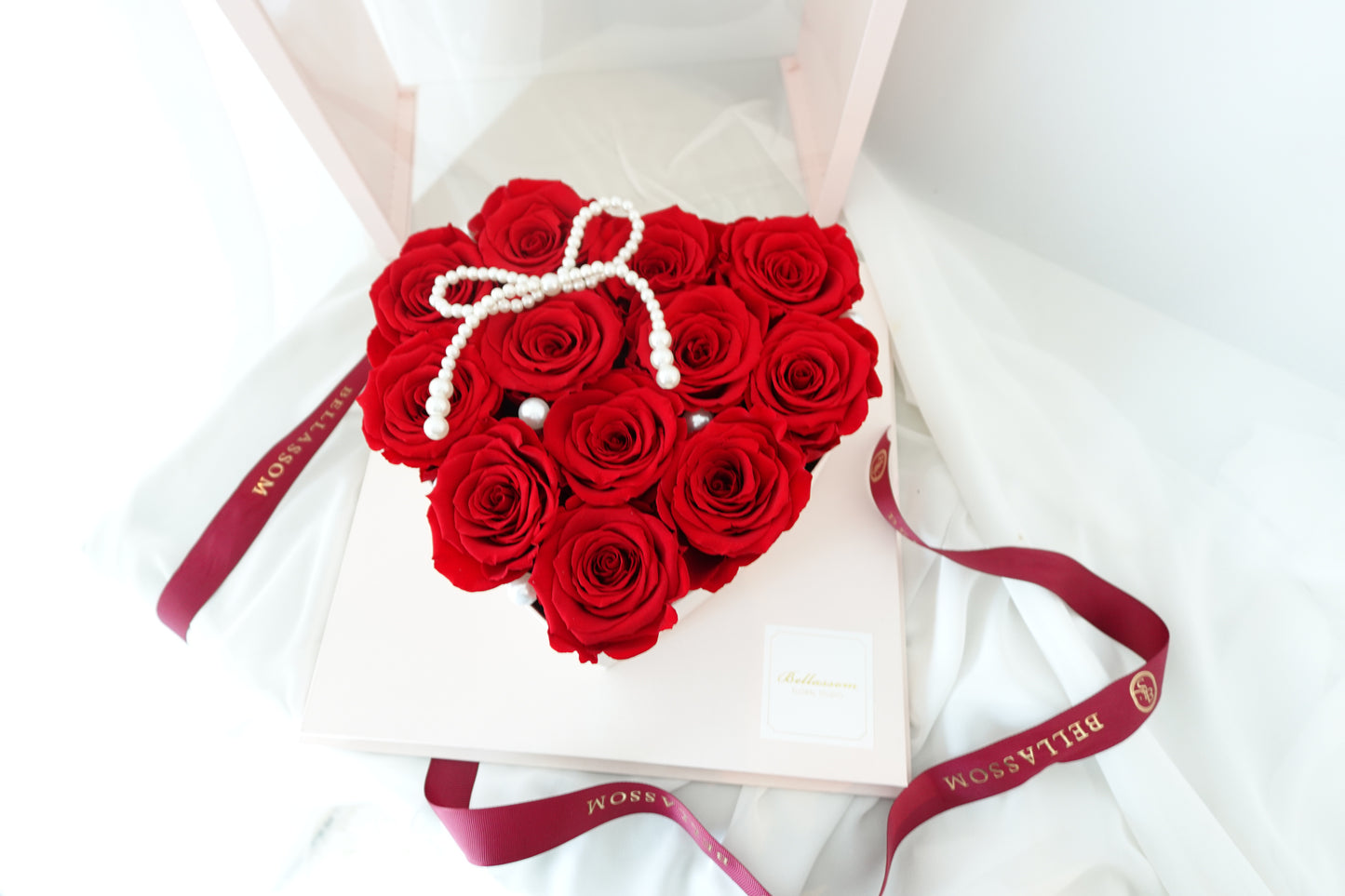 Preserved Roses Hearted Box