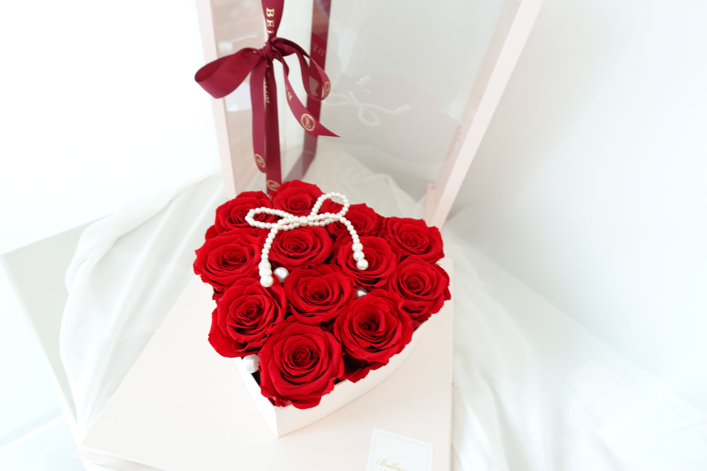 Preserved Roses Hearted Box