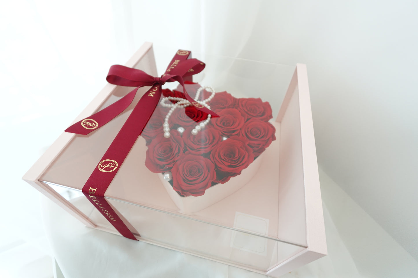 Preserved Roses Hearted Box