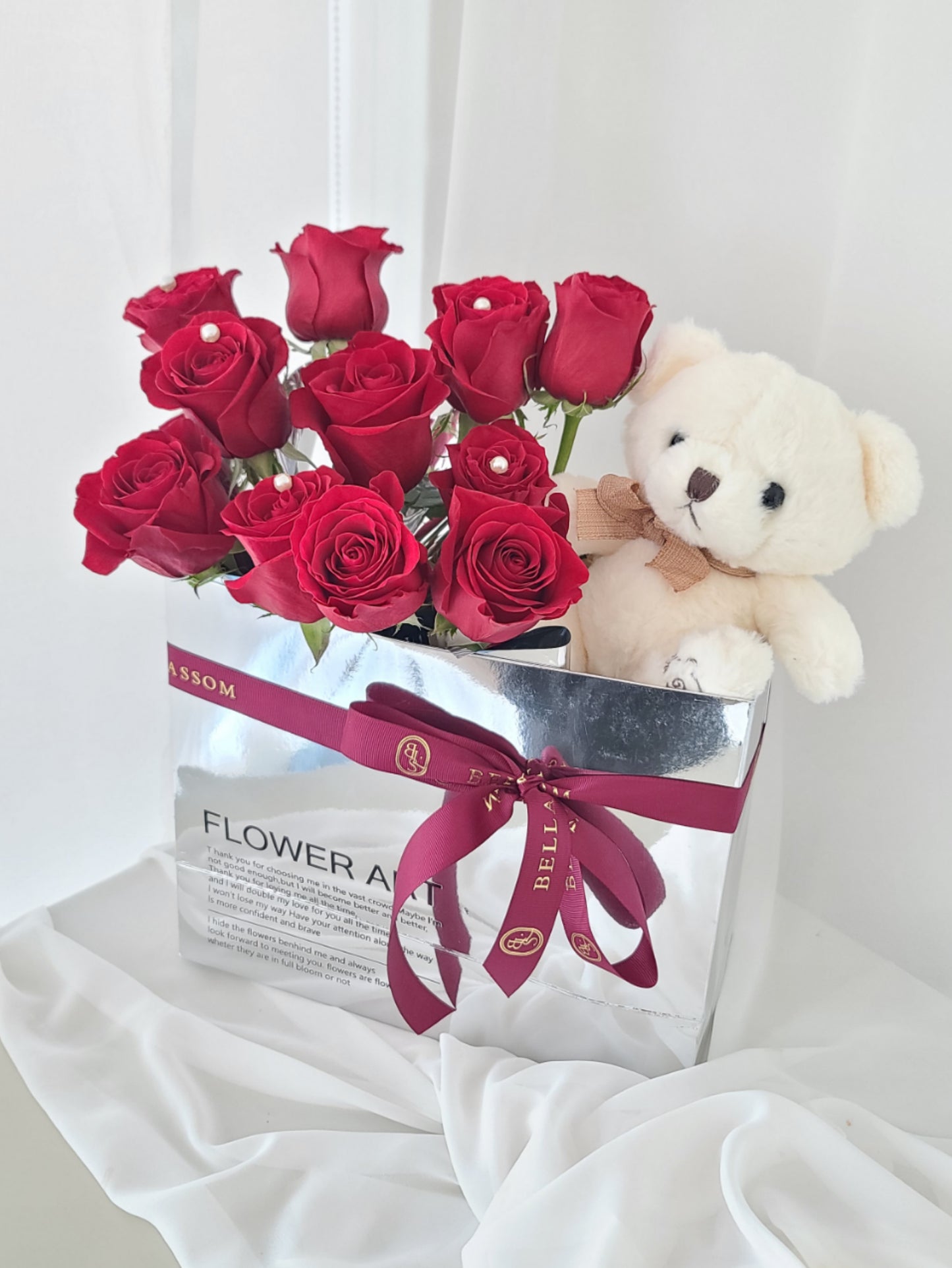 Teddy Bear Rose Box